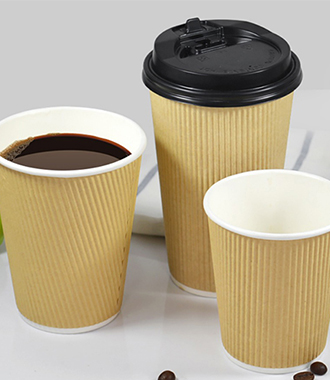 4OZ Disposable Ripple Wall Paper Cups